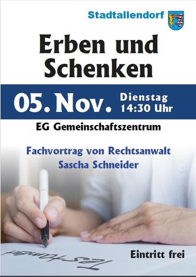 Bild vergr&ouml;&szlig;ern: Erben und Schenken