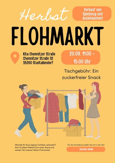 Bild vergr&ouml;&szlig;ern: Herbst - Flohmarkt Kita Chemnitzer Stra&szlig;e