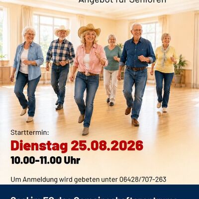 Line Dance Plakat Presse
