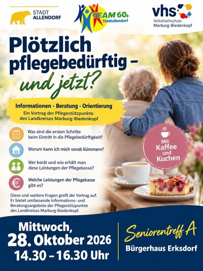 Bild vergr&ouml;&szlig;ern: Pl&ouml;tzlich pflegebed&uuml;rftig