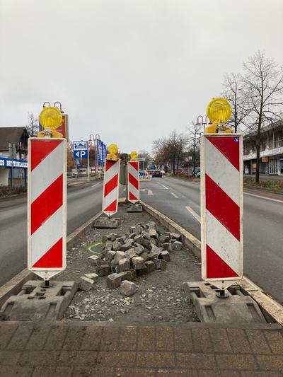 Bild vergrößern: Bauarbeiten in der Niederkleiner Straße
